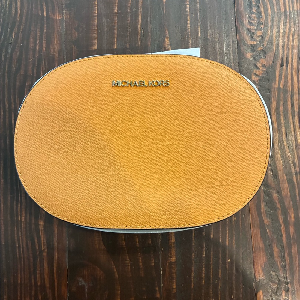 Michael Kors Saffiano Oval Crossbody Bag